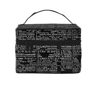 ESNAIUVCD Programmer Programming Code Print Toiletry Bag Large Cosmetic Bag Travel Makeup Bag Organizer for Women