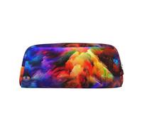 ESNAIUVCD Rainbow Cloud Print Pencil Bag Zipper Large Pencil Bag Work Travel - Multifunctional Pencil Case,Makeup Bag