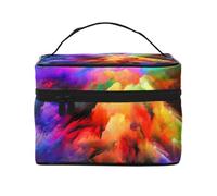 ESNAIUVCD Rainbow Cloud Print Toiletry Bag Large Cosmetic Bag Travel Makeup Bag Organizer for Women