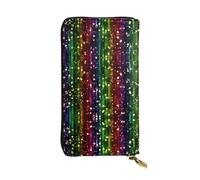 ESNAIUVCD Rainbow Colorful Print Genuine Leather Women's,Men's Wallets,Multi-Functionclutch Purse,Zip Around Large Travel â€‹Mobile Phone Long â€‹Money Purses