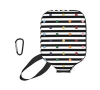 ESNAIUVCD Rainbow Polka Dot Stripe Black and White Print