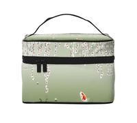 ESNAIUVCD Red Carp and Cherry Flowers Print Toiletry Bag Large Cosmetic Bag Travel Makeup Bag Organizer for Women