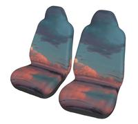 ESNAIUVCD River And The Great Sky Print Car Seat Cover, Auto Seat Protector Front Seat Cover Set, Suv/Truck/Van/Car Universal Seat Covers(2pcs)