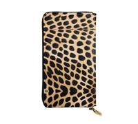 ESNAIUVCD Rough Leopard Print Print Genuine Leather Women's,Men's Wallets,Multi-Functionclutch Purse,Zip Around Large Travel â€‹Mobile Phone Long â€‹Money Purses