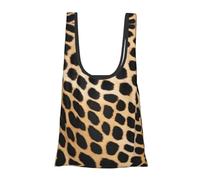 ESNAIUVCD Rough Leopard Print Print Reusable, Foldable,Washable Grocery Bags Foldable In A Pouch Eco Tote Shopping Bag,Daily Shopping Loading