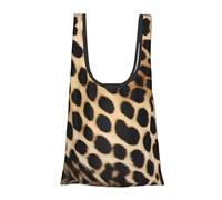 ESNAIUVCD Rough Leopard Printed Print Reusable, Foldable,Washable Grocery Bags Foldable In A Pouch Eco Tote Shopping Bag,Daily Shopping Loading