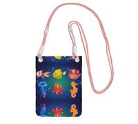 ESNAIUVCD Sea Life Print Carry A Mobile Phone Bag Diagonally,Crossbody Bag,Suitable for Carrying Mobile Phone Change, Etc