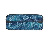 ESNAIUVCD Sea Seen from The Top Print Pencil Case for Kids,School Pen Bags Large Capacity Pencil Elementary School Pen Case Children Stationery Bags