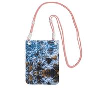 ESNAIUVCD Sea Stones Print Carry A Mobile Phone Bag Diagonally,Crossbody Bag,Suitable for Carrying Mobile Phone Change, Etc