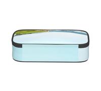 ESNAIUVCD Seaside Golf Course Print Pencil Case for Kids,School Pen Bags Large Capacity Pencil Elementary School Pen Case Children Stationery Bags