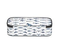 ESNAIUVCD Sharks Print Pencil Case for Kids,School Pen Bags Large Capacity Pencil Elementary School Pen Case Children Stationery Bags