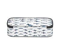 ESNAIUVCD Sharks Print Pencil Case for Kids,School Pen Bags Large Capacity Pencil Elementary School Pen Case Children Stationery Bags