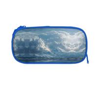 ESNAIUVCD Snow Mountain Cloud Sea Print Zipper Large Pencil Case,Durable Stationery Pencilcase Bag,Multifunctional Pencilcase Bag Penbag for School College Office Adult Girls and Boys