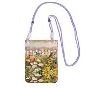 ESNAIUVCD Sparrow Birds Sing Print Carry A Mobile Phone Bag Diagonally,Crossbody Bag,Suitable for Carrying Mobile Phone Change, Etc
