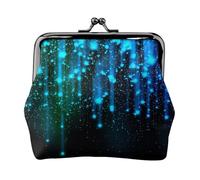 ESNAIUVCD Stars Print Kiss Lock Wallet Leather Coin Purse Ladies Money Pocket Iron Frame Compact Hand-Held Wallet