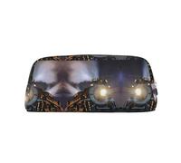 ESNAIUVCD Steam Train Print Pencil Bag Zipper Large Pencil Bag Work Travel - Multifunctional Pencil Case,Makeup Bag