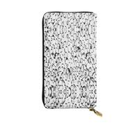 ESNAIUVCD Stylish Crowd of Penguins Pattern Print Genuine Leather Women's,Men's Wallets,Multi-Functionclutch Purse,Zip Around Large Travel â€‹Mobile Phone Long â€‹Money Purses