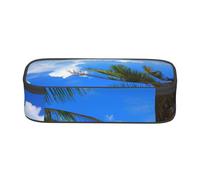 ESNAIUVCD Sunset Palm Print Pencil Case for Kids,School Pen Bags Large Capacity Pencil Elementary School Pen Case Children Stationery Bags