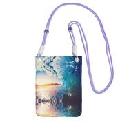 ESNAIUVCD Sunset Sea Surfing Seascape Print Carry A Mobile Phone Bag Diagonally,Crossbody Bag,Suitable for Carrying Mobile Phone Change, Etc
