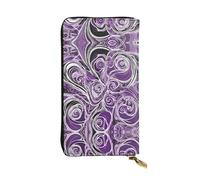 ESNAIUVCD The Sea Witch Inspired Print Genuine Leather Women's,Men's Wallets,Multi-Functionclutch Purse,Zip Around Large Travel ​Mobile Phone Long ​Money Purses
