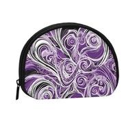 ESNAIUVCD The Sea Witch Inspired Print Portable Mini Storage Bag Shell Shaped Wallet Small Coin Wallet Shell Storage Bag