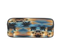 ESNAIUVCD Tropical Sunset Print Pencil Case for Kids,School Pen Bags Large Capacity Pencil Elementary School Pen Case Children Stationery Bags