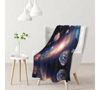 ESNAIUVCD Universe Galaxy Print Soft Cozy Fleece Plush Warm Flannel Bedding Blanket For Girls Kids Adults Couch Travel 40x30inch(102x76cm)