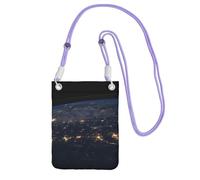 ESNAIUVCD View Of Earth Print Carry A Mobile Phone Bag Diagonally,Crossbody Bag,Suitable For Carrying Mobile Phone Change, Etc