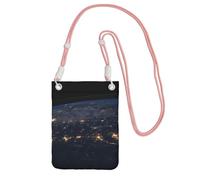 ESNAIUVCD View Of Earth Print Carry A Mobile Phone Bag Diagonally,Crossbody Bag,Suitable For Carrying Mobile Phone Change, Etc