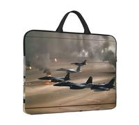ESNAIUVCD War Plane Print Protective 14 Inch Laptop Case,Laptop Sleeve With Handle Compatible,Carrying Computer Bag