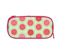 ESNAIUVCD Watermelon Green Print Zipper Large Pencil Case,Durable Stationery Pencilcase Bag,Multifunctional Pencilcase Bag Penbag for School College Office Adult Girls and Boys