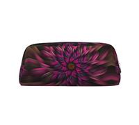 ESNAIUVCD Wine Red Artistic Flower Print Pencil Bag Zipper Large Pencil Bag Work Travel - Multifunctional Pencil Case,Makeup Bag