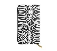 ESNAIUVCD Zebra Prints Print Genuine Leather Women's,Men's Wallets,Multi-Functionclutch Purse,Zip Around Large Travel â€‹Mobile Phone Long â€‹Money Purses
