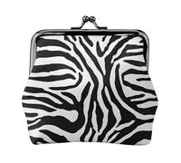 ESNAIUVCD Zebra Prints Print Kiss Lock Wallet Leather Coin Purse Ladies Money Pocket Iron Frame Compact Hand-Held Wallet