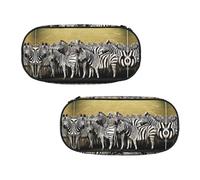 ESNAIUVCD Zebra Racetrack Print Portable Pencil Pen Case Print Stationery Storage Bag Pouch Purse for Teenage Boys Student