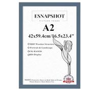 ESNAPSHOT A2 Picture Frame - Versatile 42x59.4cm Display Area-Engineered Wood with Polished Plexiglass- - Use As Poster Frames-Wall Mountable. (DARKGREY)