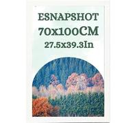 Esnapshot modern extra large 70X100cm poster picture frame-Wall mounting-MDF wood protection-Multiple display-Classic choice for gift for your loved ones. (WHITE)
