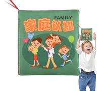 Esncddym Books for Babies | Soft Colorful Cloth Book Soft Cloth Books Crinkle Book | Easy-to-Grab Crinkle Books for Pull, Chew, 9-Month-Olds, Enhances Observation and Skills