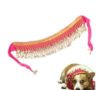 Esncddym Halloween Dog Costume | Halloween Day Pet Costumes,Funny Comfortable Belly Dancing Skirt With Dangling Gold Coin For Dog, Puppy