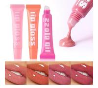 Esncddym Hydrating Lip Gloss Set | 8X Plumping Lip Gloss,Lip Gloss In Assorted Fruity Flavors, Clear Glossy Lip Care Gloss, Lip Gloss Collection Makeup Set For Girls And Women Makeup