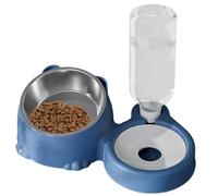 Esncddym Kitten Bowls for Food and Water - Tilted Cat Bowl for Cats and Small Dogs | Water Dispenser and Stainless Steel Bowl for Cats and Dogs, Removable Tilted Bowl for Pets