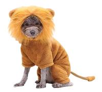 Esncddym Lion Outfit For Puppy,Dog Lion Mane Apparel | Adorable Warm Funny Dog Christmas Cold Weather Costume For Poodle, Pug, Shih Tzu