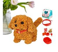 Esncddym Realistic Puppy Robot,Realistic Robot Puppy That Acts Like a Real Puppy - Plush Pet, Interactive Electronic Stuffed Animal Toy Walking, Barking, Tail Wagging