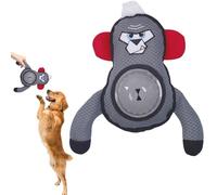 Esncddym Squeaky Dog Toys, Teeth Cleaning Dog Toy, Indestructible Interactive Monkey Design Snuffle Teething Feeder For Outdoor Indoor Play