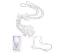 ESNOY White Wedding Lasso Rope,Handfasting Cord for Wedding Lazo para Boda Catolica,Wedding Lasso for Ceremony Catholic,Lazo para Boda Los Novios Cristiana,Vestido De Novia para Boda Religiosa