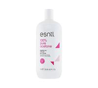 ESNTL 100% Pure Acetone Nail Polish Remover | 1L | Super Strength Formula | Removes Gel, Acrylics, Tips, and Glues | Trusted by UK Beauty Salons Clear