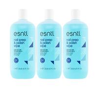 ESNTL Nail Prep & Polish Wipe | 1L x3 | Dual Purpose Formula | Prep Your Nails For Gels, Then Polish To A Salon Finish | Trusted by UK Beauty Industry