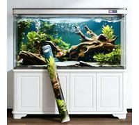 Esoes Aquarium Background Sticker 120 X 40 Cm Self Adhesive Waterproof Fish Tank Backdrop For Glass Tanks Home Pet Decor Easy To Apply And Remove (The Enchanted Banyan Cave)