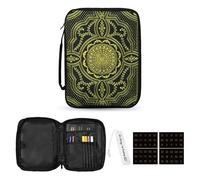 Esoes Bible Cover Case for Women,Large Bible Bag with Floral Design,Pocket for Standard Size Bible and Bible Accessories with Handle Zippered Pocket