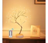 Esoes Decorative Twig Lights - 108 LED Flexible Branch Lights with Warm White Glow, Remote Control for Birthday, Wedding, Home, Party, Garden Decoration